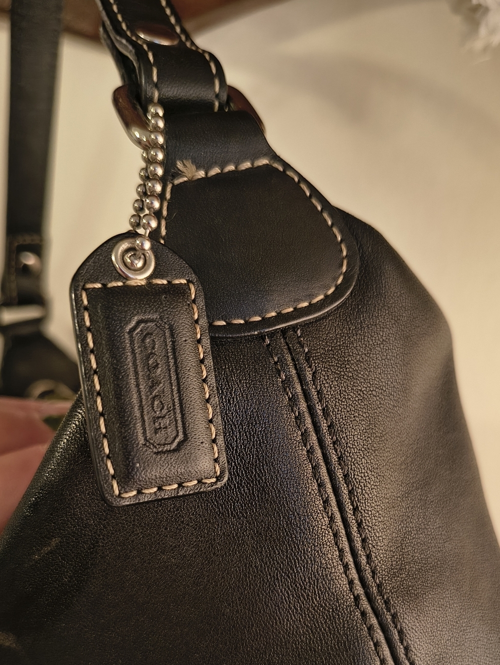 Coach Y2K Mini Bag Black Leather Vintage Leatherware - Picture 3 of 7